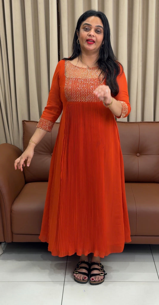 IHA'S IN-HOUSE HAND WORKED NORMAL ALINE TOPS - IHA 34058