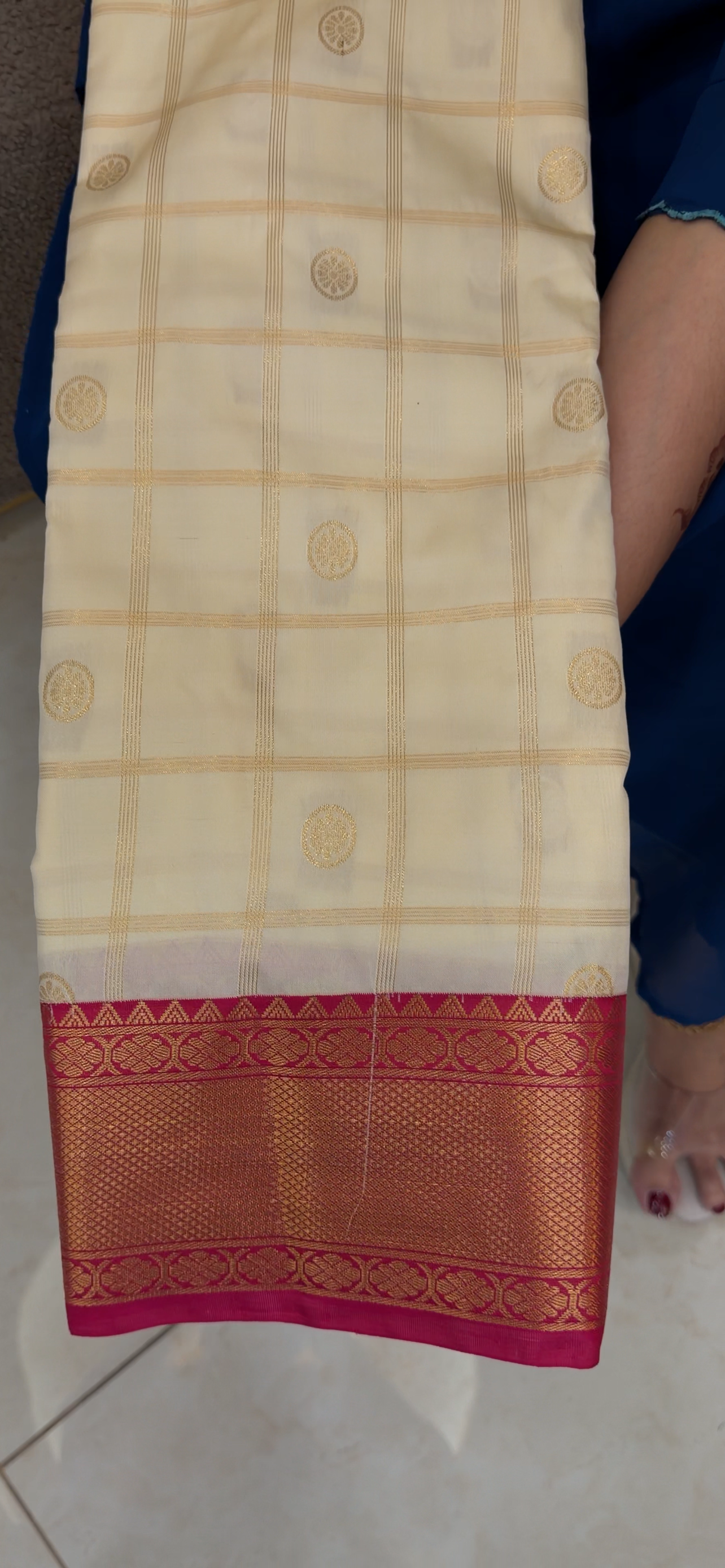 SEMI KANCHIPURAM SAREES -  IHA 33084