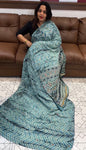 PRINTED SEMI MODAL SILK SAREES - IHA 17611