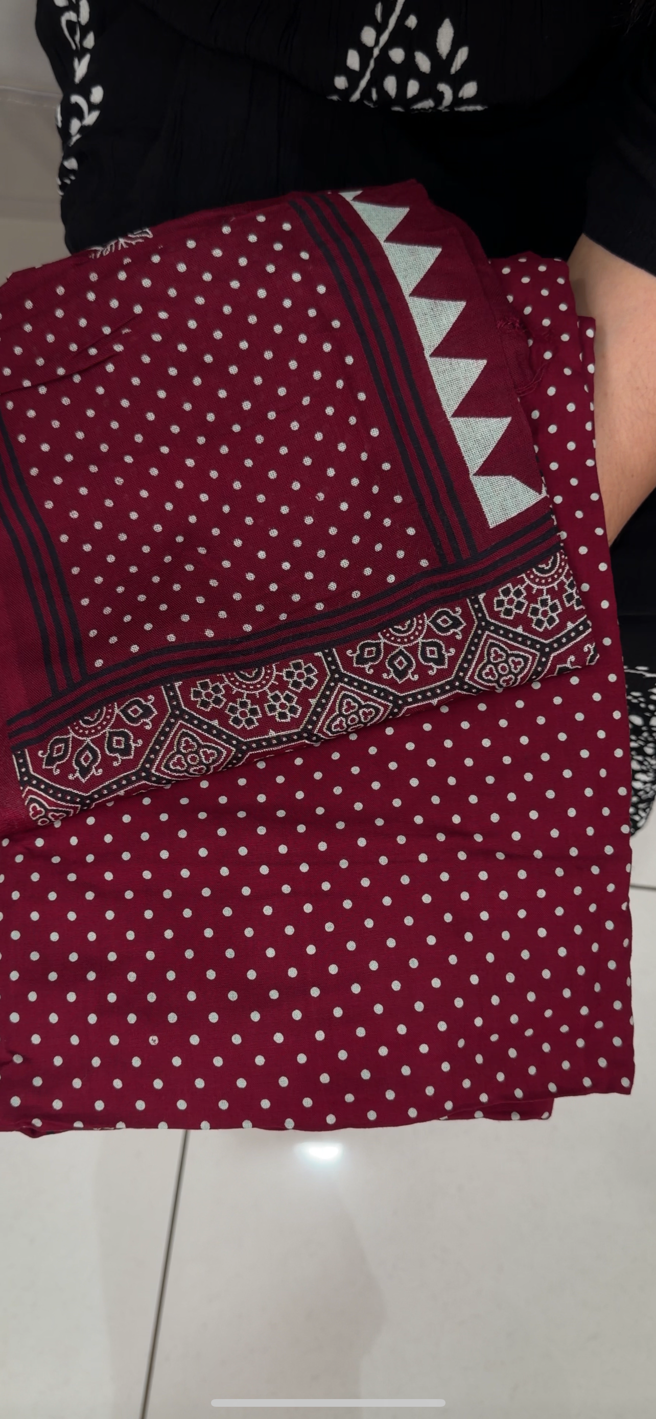 COTTON AJRAKH UNSTITCHED SALWAR SUITS - IHA 29189