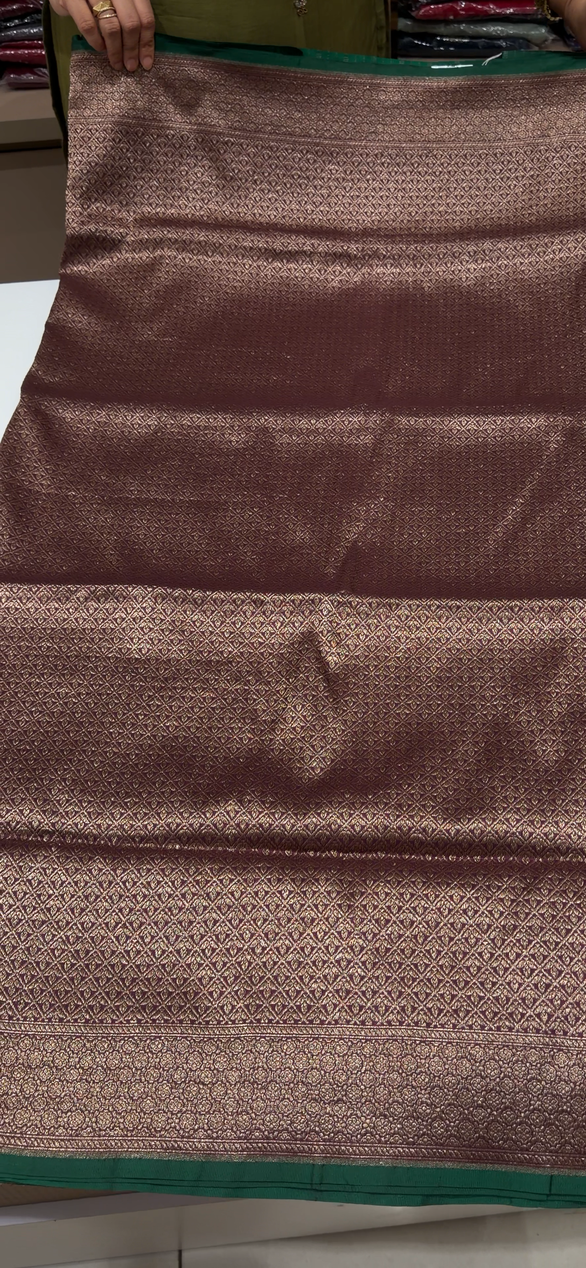 HANDLOOM KATAN SAREES - IHA 35383