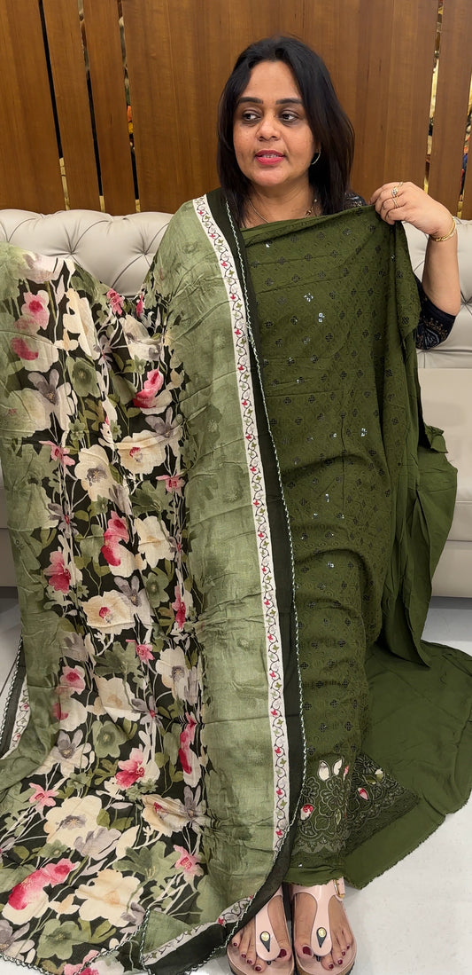 RAYON UNSTITCHED SALWAR SUITS -  IHA 26998