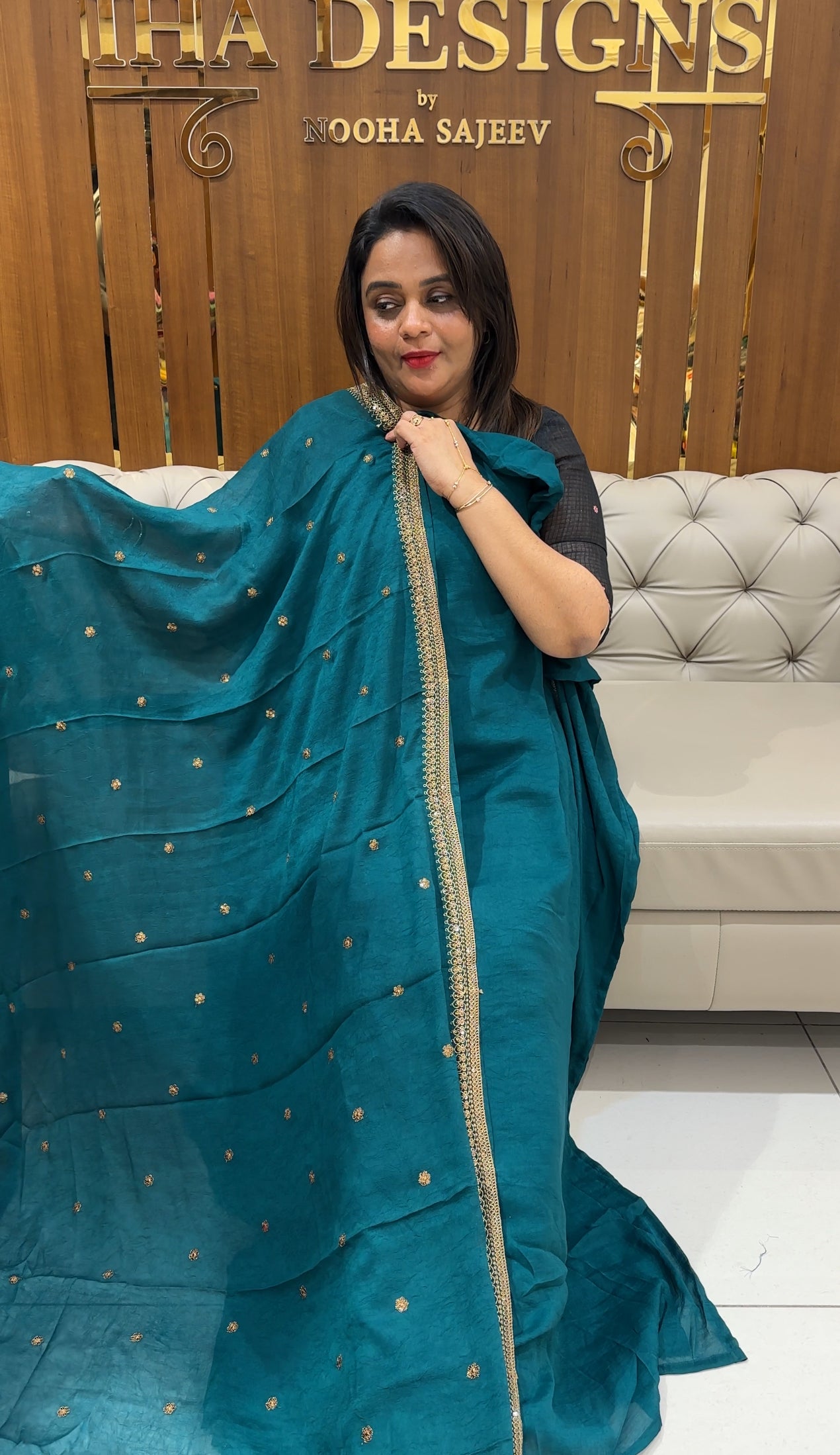 DESIGNER UNSTITCHED SALWAR SUITS - IHA 25014