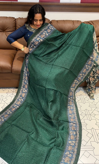 SEMI LINEN SAREES - IHA 18253