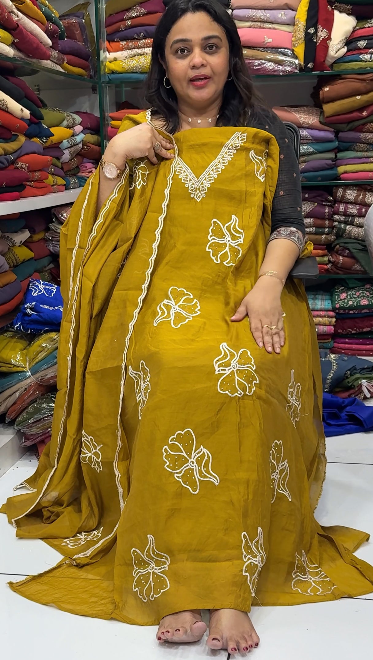 FORWARD UNSTITCHED SALWAR SUITS - IHA 28812