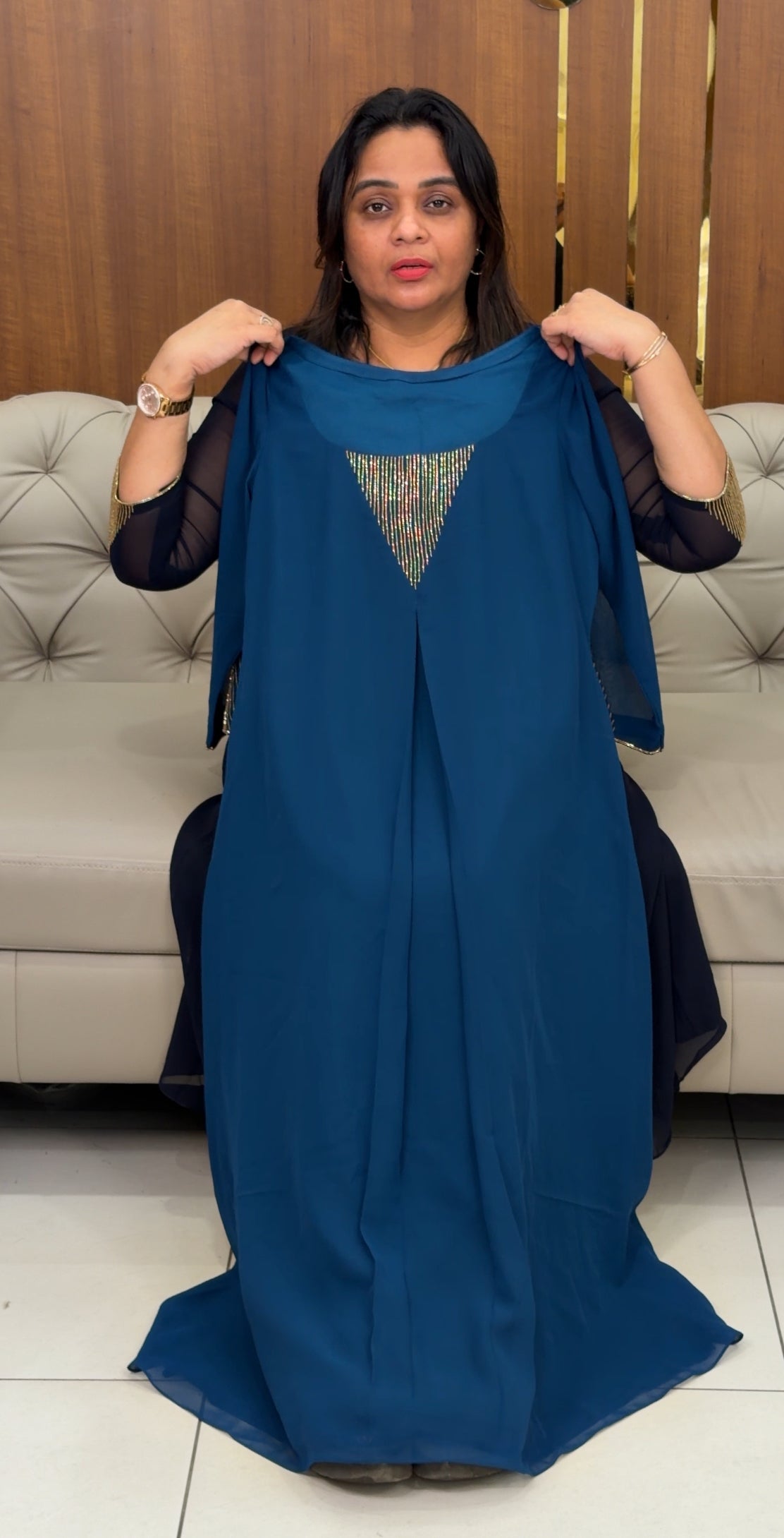 IHA'S IN-HOUSE GEORGETTE ALINE TOPS - IHA 29002