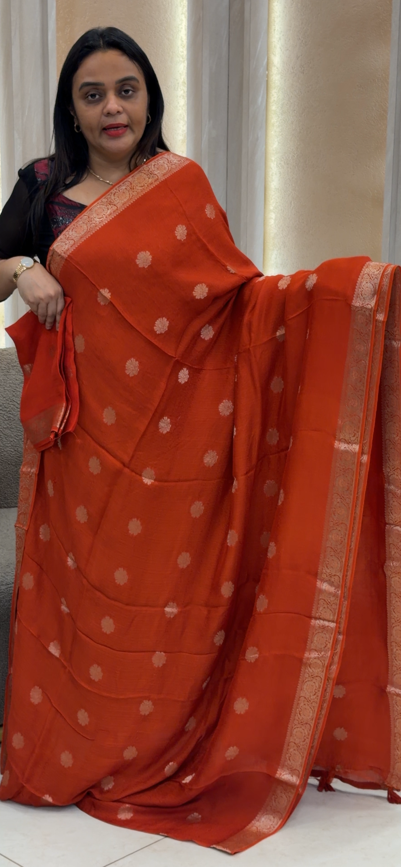 SEMI SILK SAREES - IHA 32481