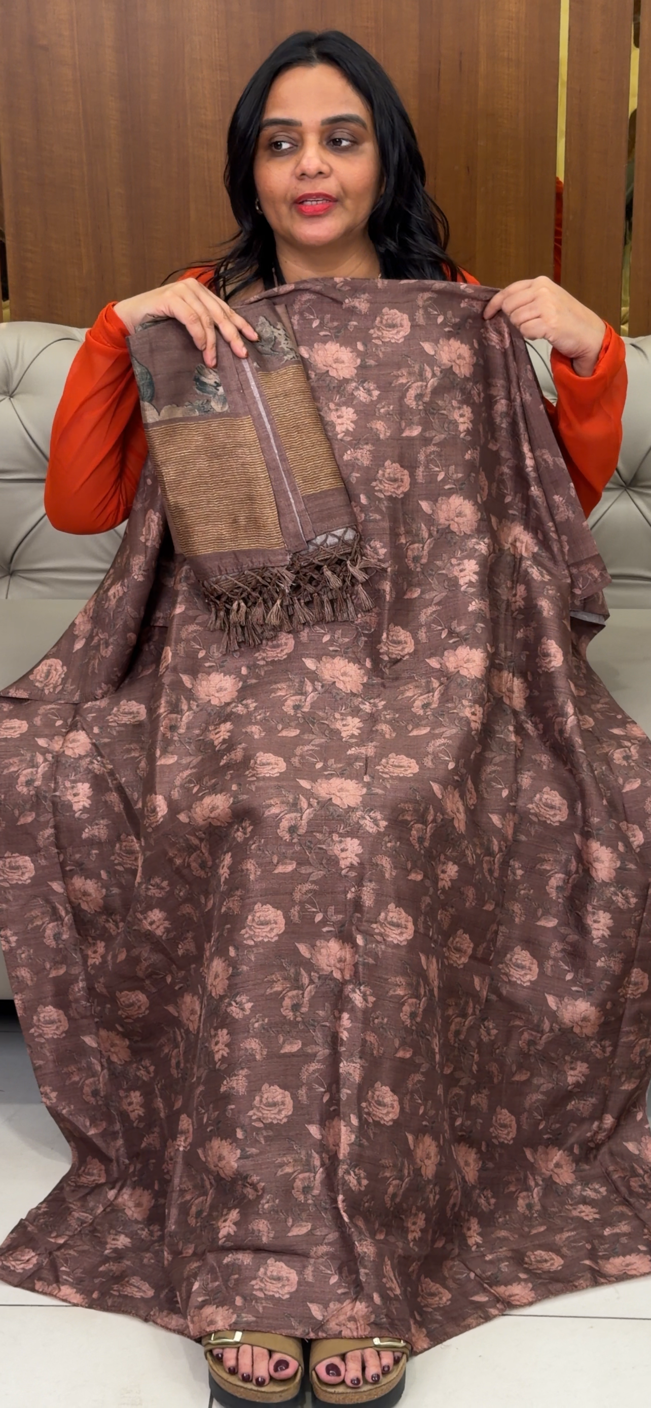 SEMI DUPION UNSTITCHED SALWAR SUITS - IHA 32569