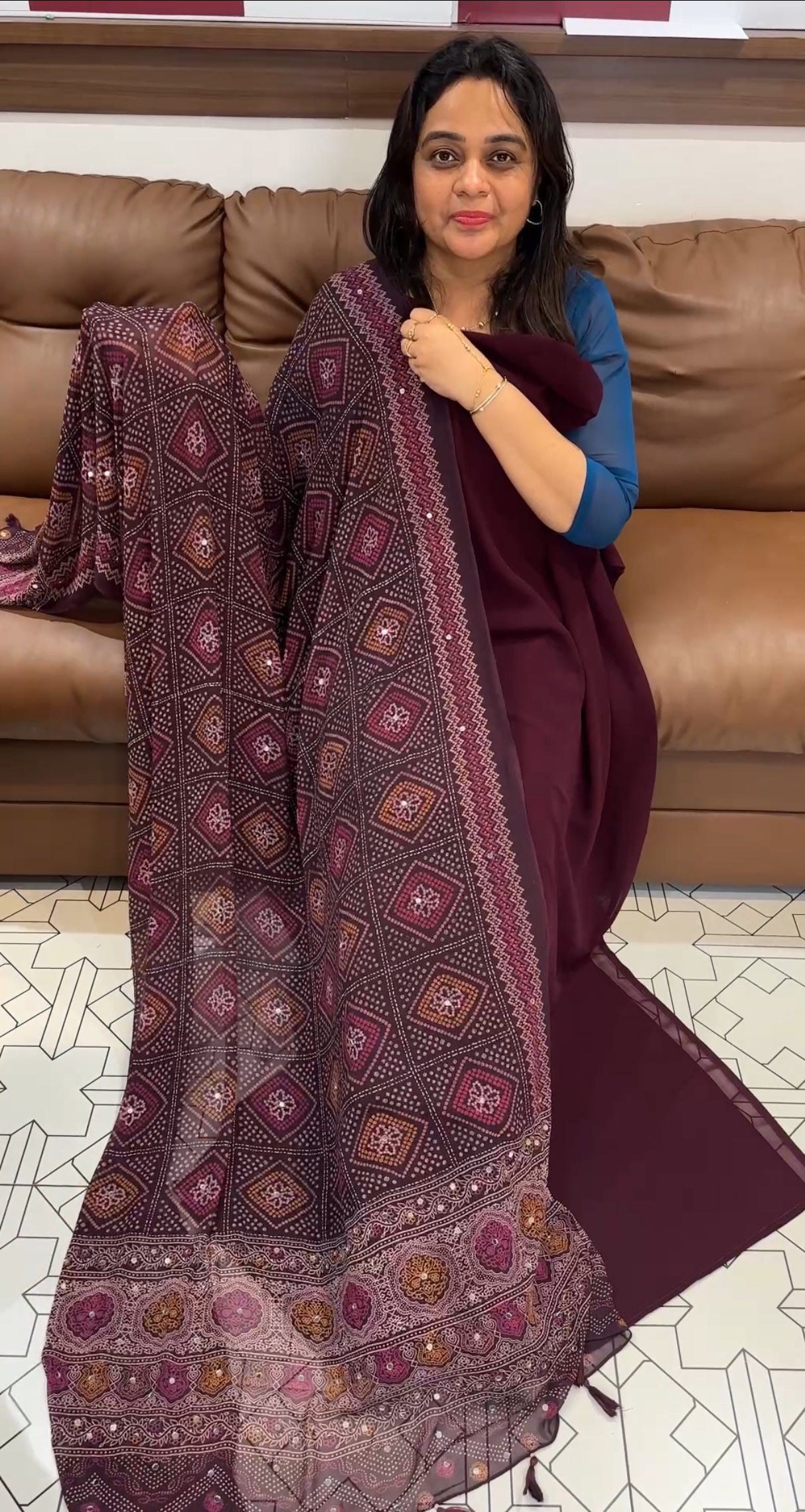 GEORGETTE UNSTITCHED SALWAR SUITS - IHA 26633