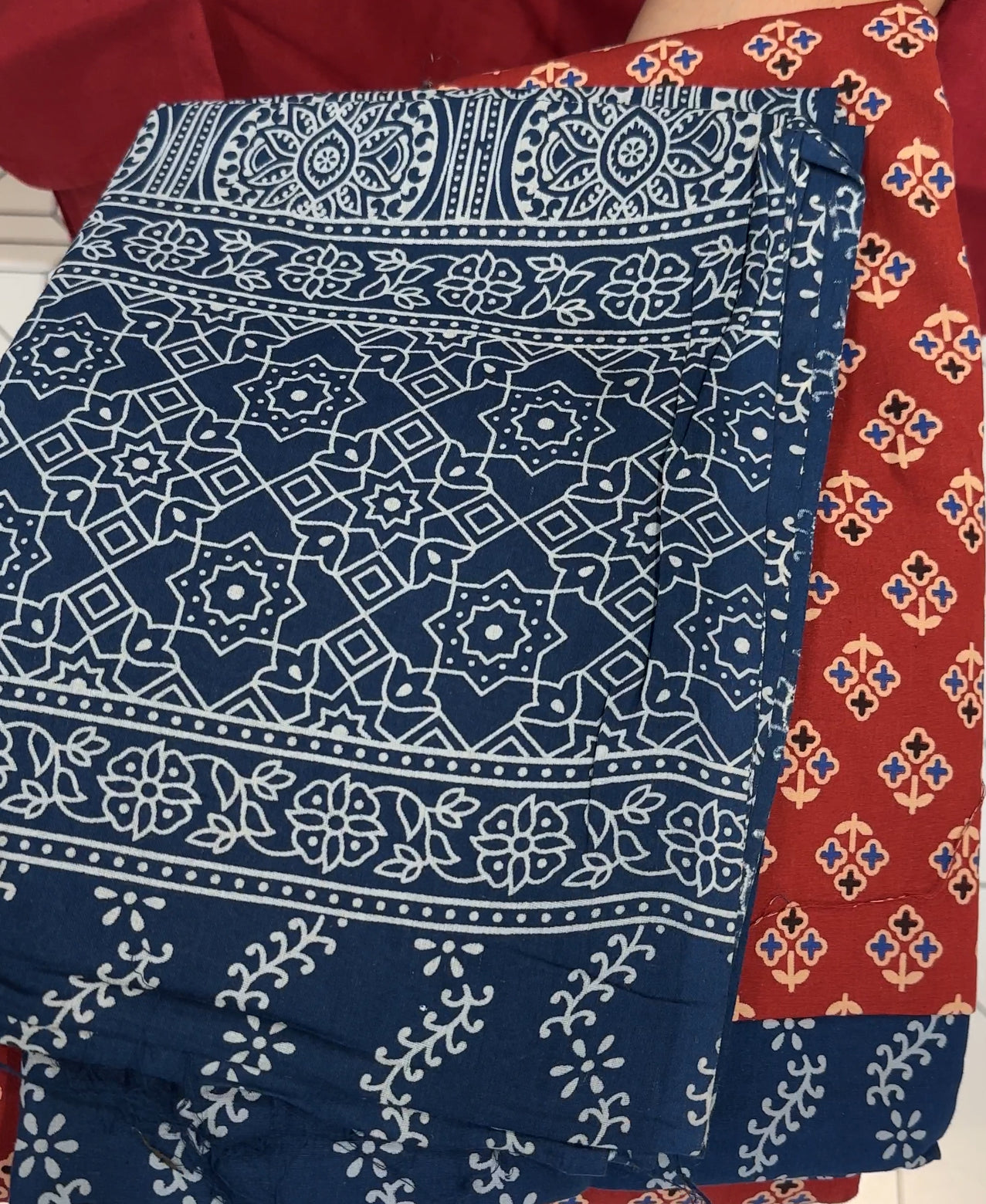 COTTON UNSTITCHED SALWAR SUITS - IHA 18673