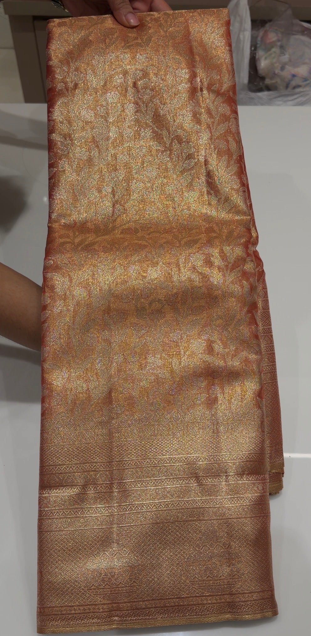 SEMI TISSUE SAREES - IHA 35821