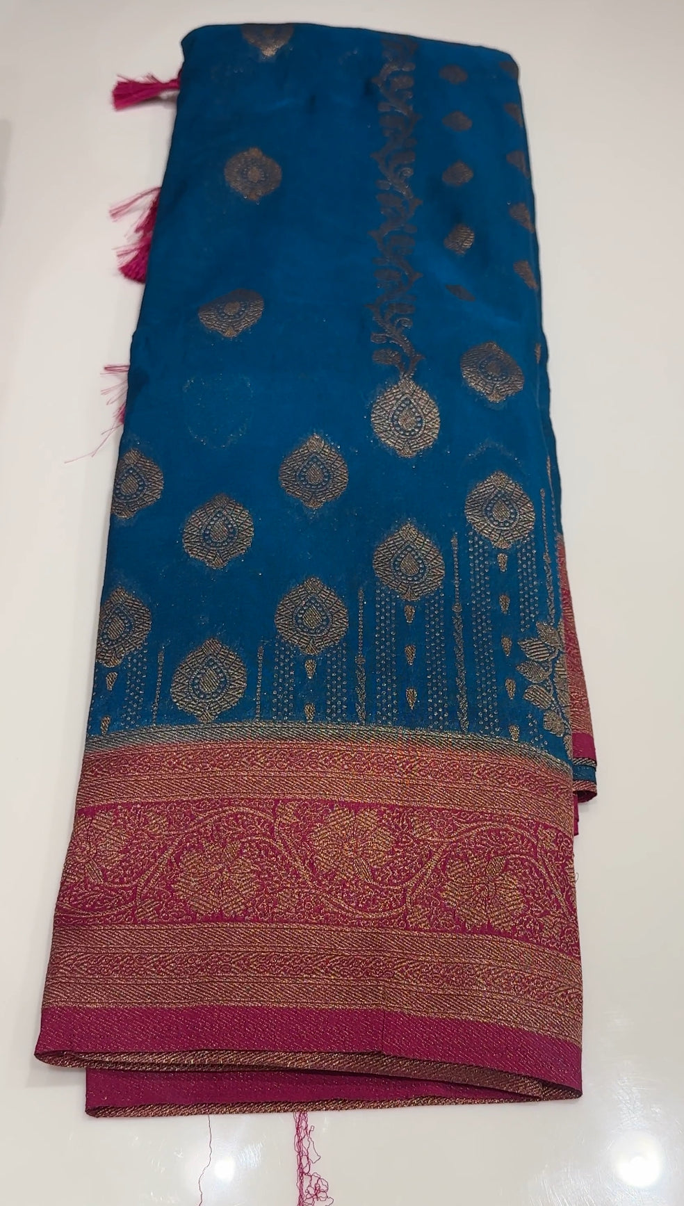 SEMI BANARASI  SAREES - IHA 16797