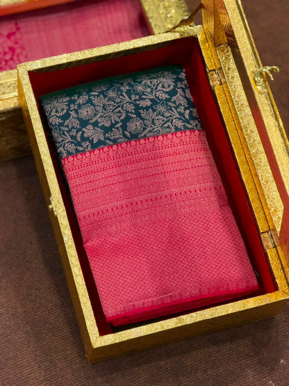 DESIGNER KANCHIPURAM  SAREES - IHA 34656