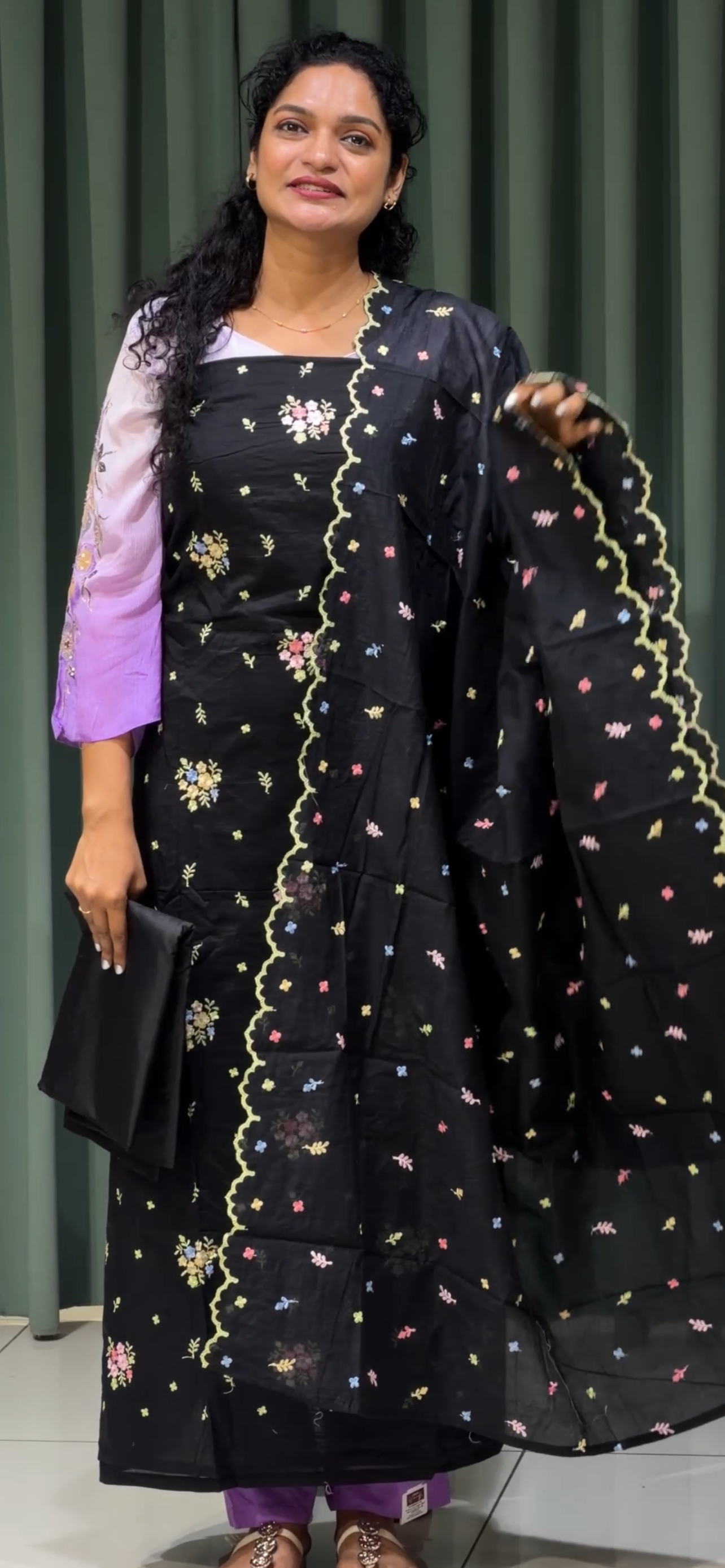 MUL CHANDERI UNSTITCHED SALWAR SUITS - IHA 33411