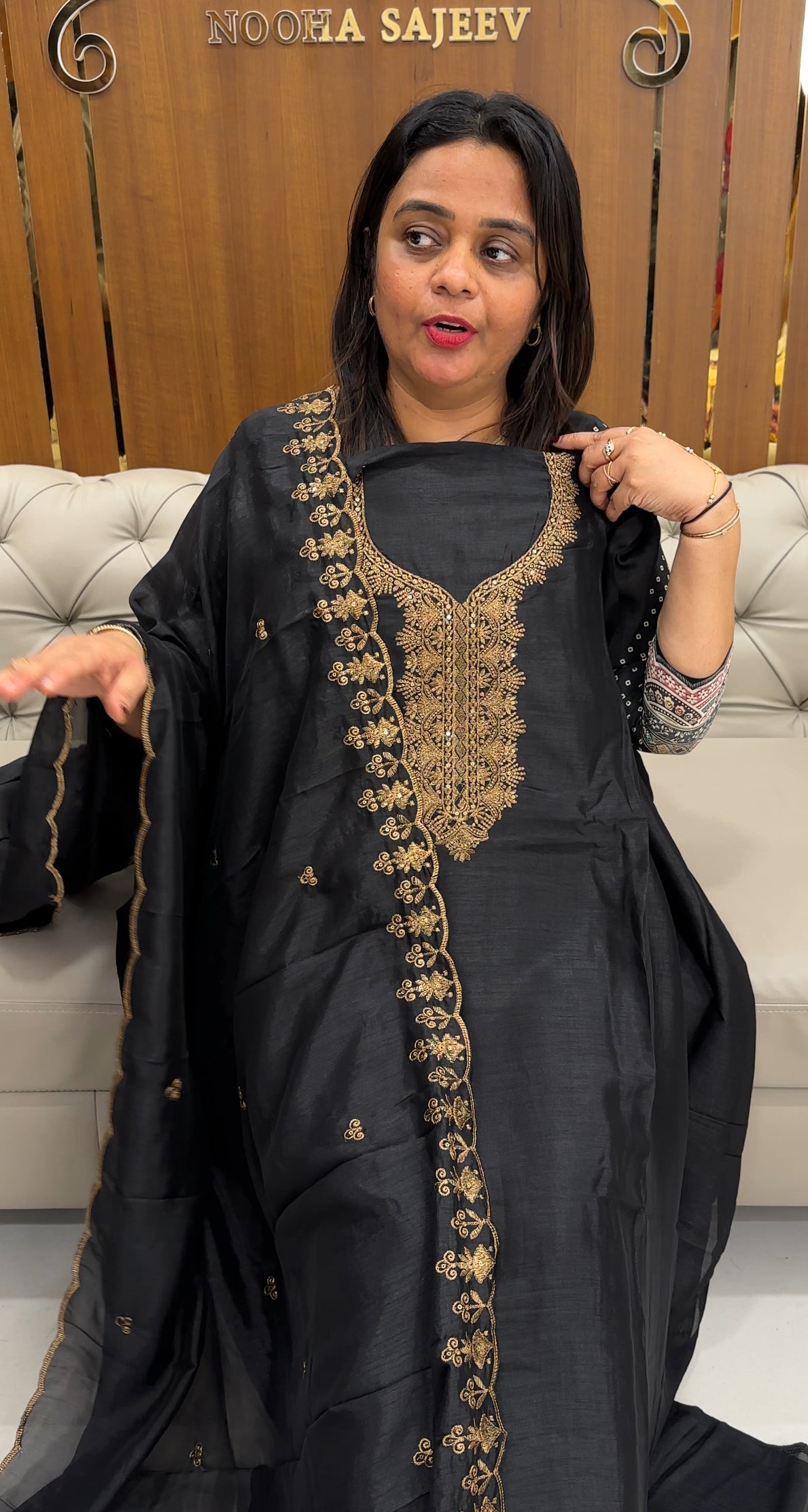 SEMI RAW SILK UNSTITCHED SALWAR SUITS - IHA 25970