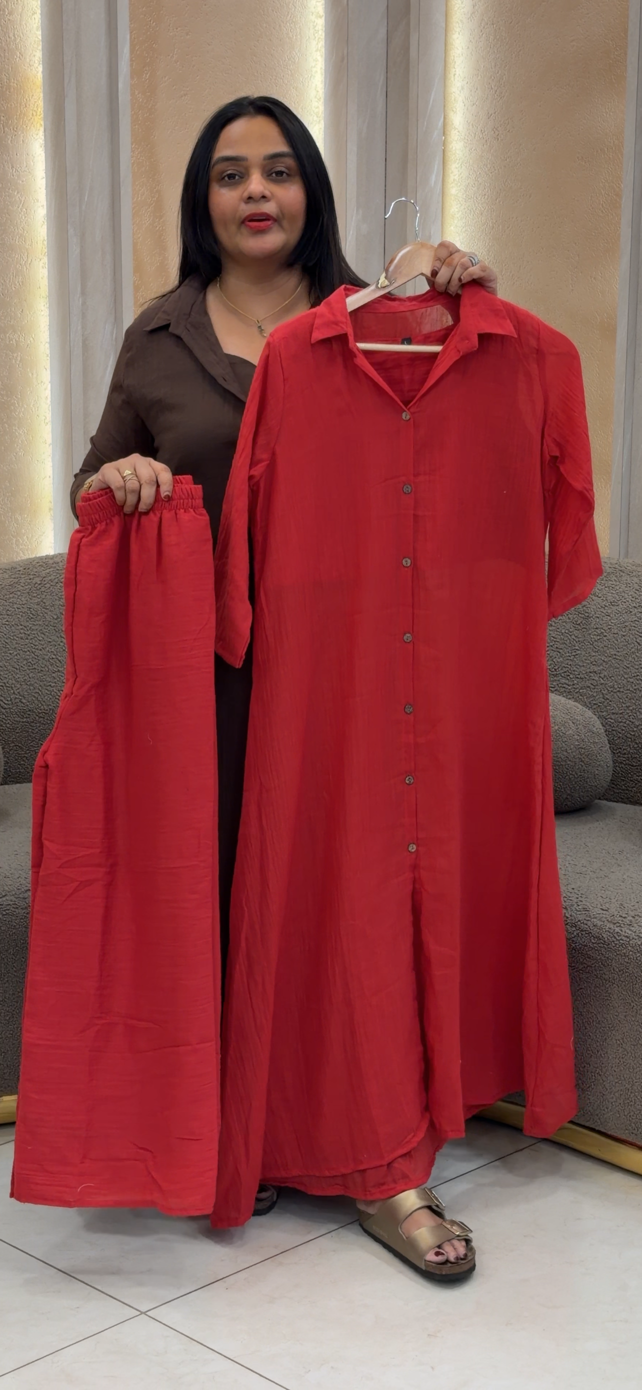 MUL CHANDERI TOP AND BOTTOM - IHA 31922