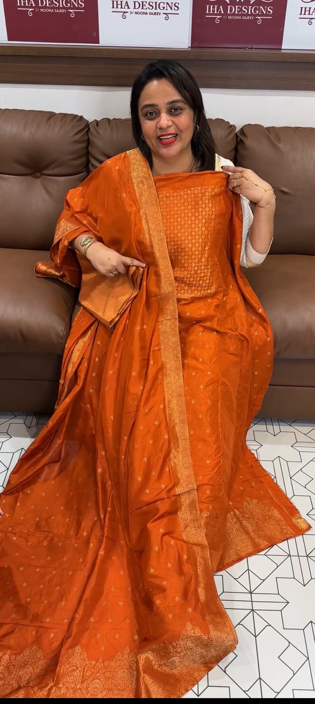 SEMI BANARASI UNSTITCHED SALWAR SUITS - IHA 27245