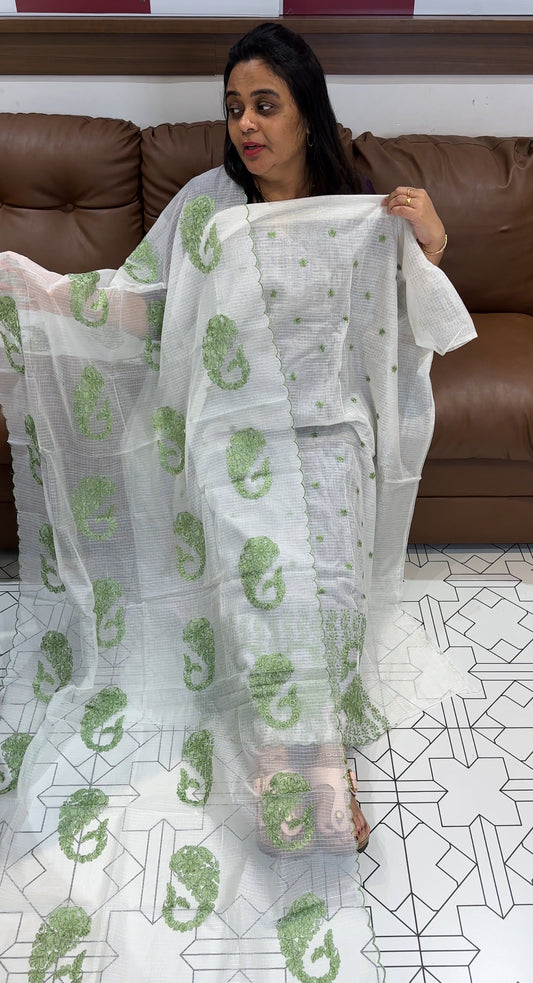 NET KOTA UNSTITCHED SALWAR SUITS - IHA 28024