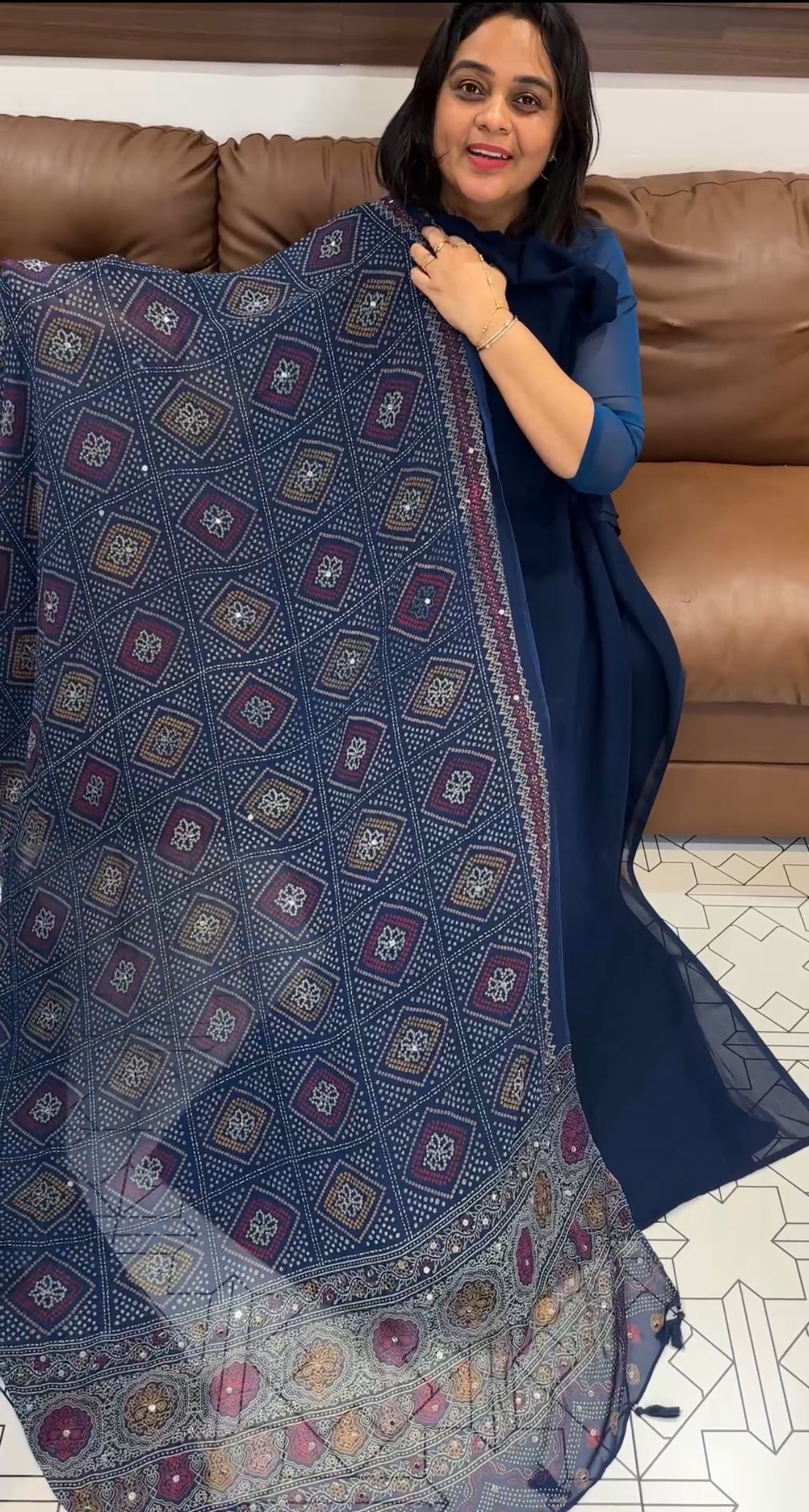 GEORGETTE UNSTITCHED SALWAR SUITS - IHA 26633