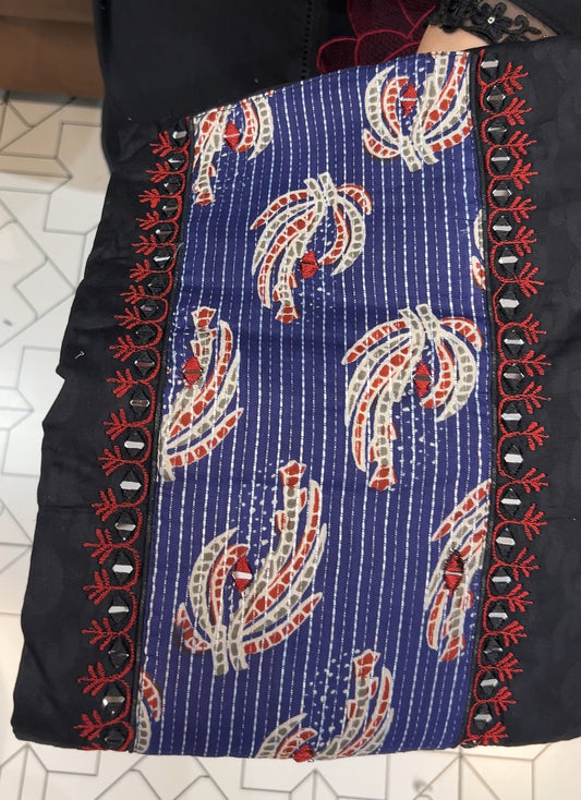 COTTON UNSTITCHED SALWAR SUITS - IHA 22421