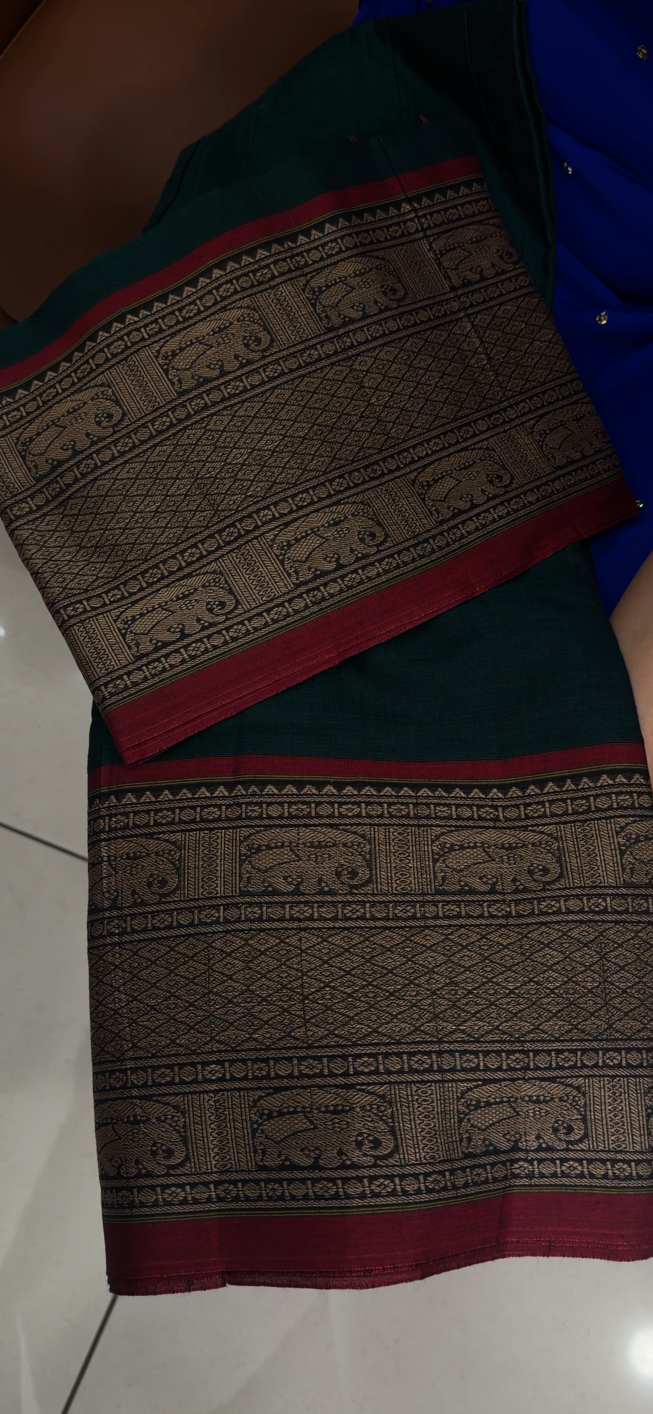 HANDLOOM UNSTITCHED  SALWAR SUITS - IHA 33771