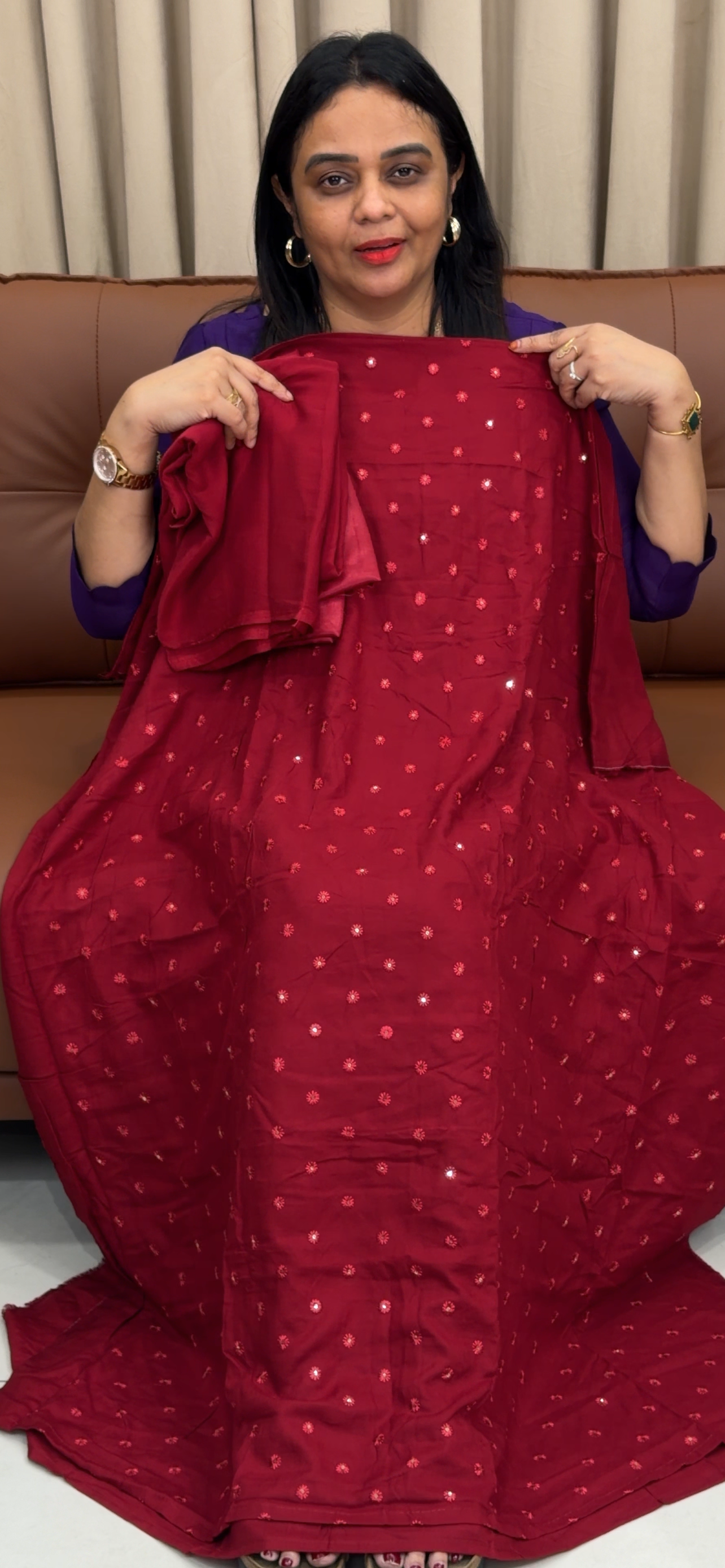 VISCOSE RAYON UNSTITCHED SALWAR SUITS - IHA 33434