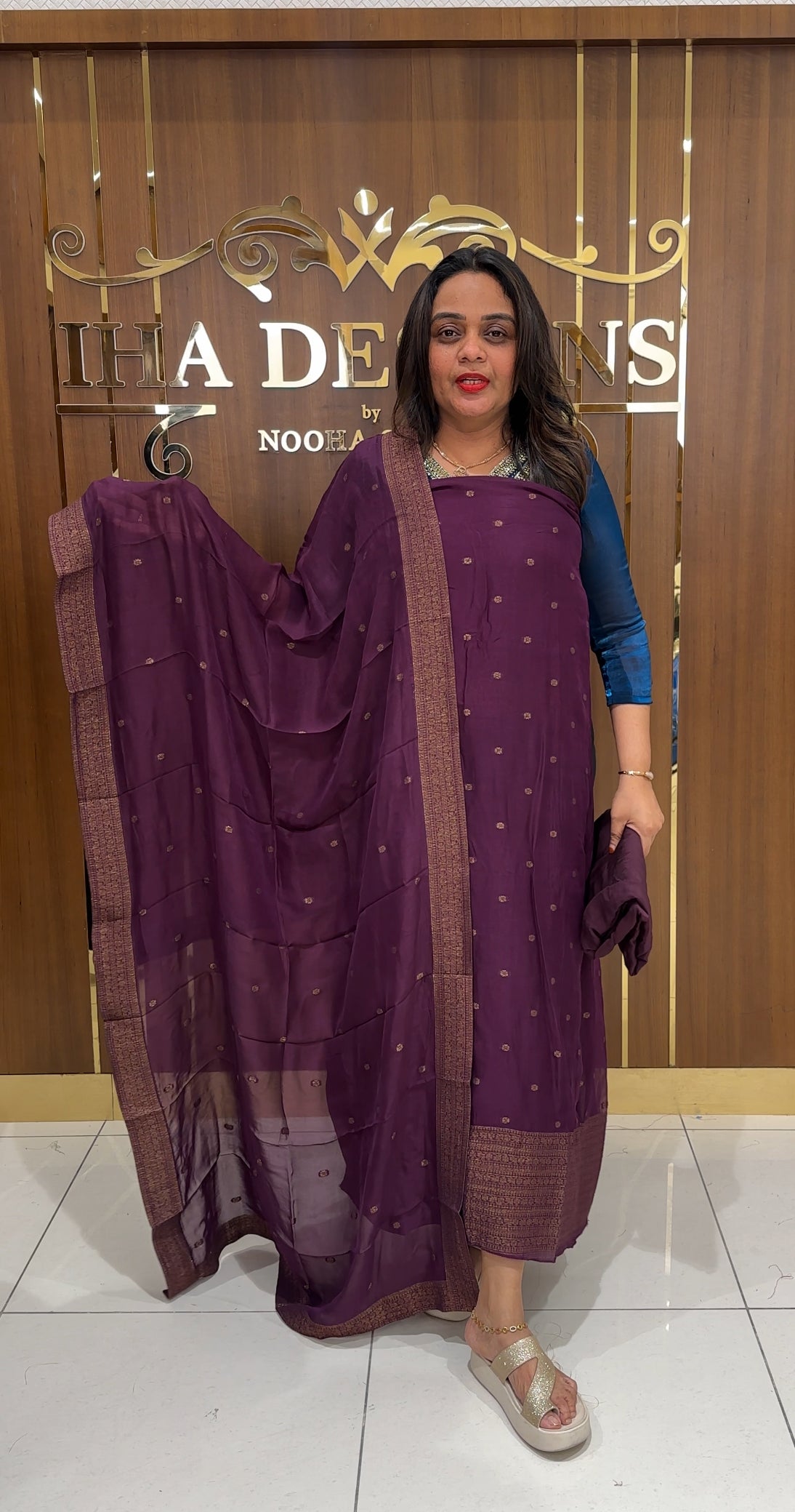BNARASI UNSTITCHED SALWAR SUITS - IHA 24378