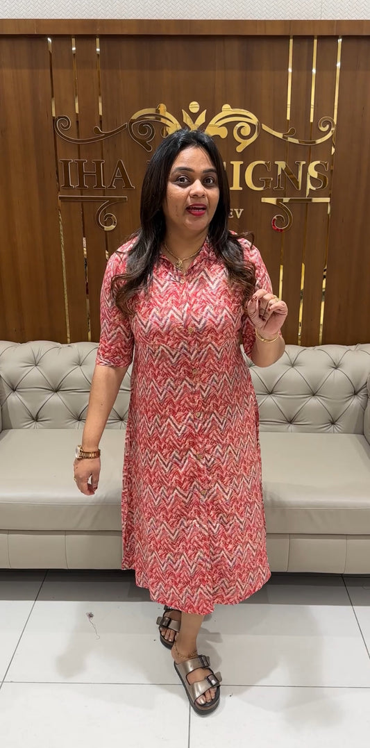 IHA'S IN-HOUSE PRINTED FROCKS - IHA 24424