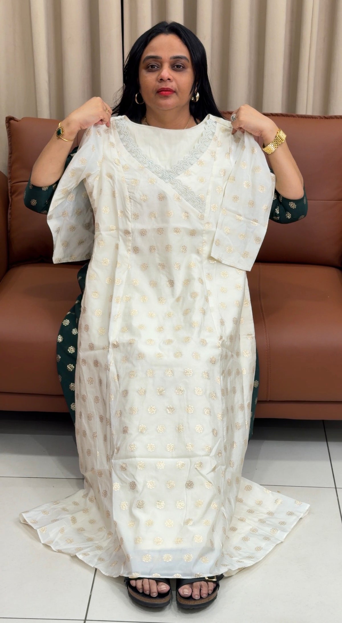 IHA'S IN-HOUSE BANARASI ALINE TOPS - IHA 35345
