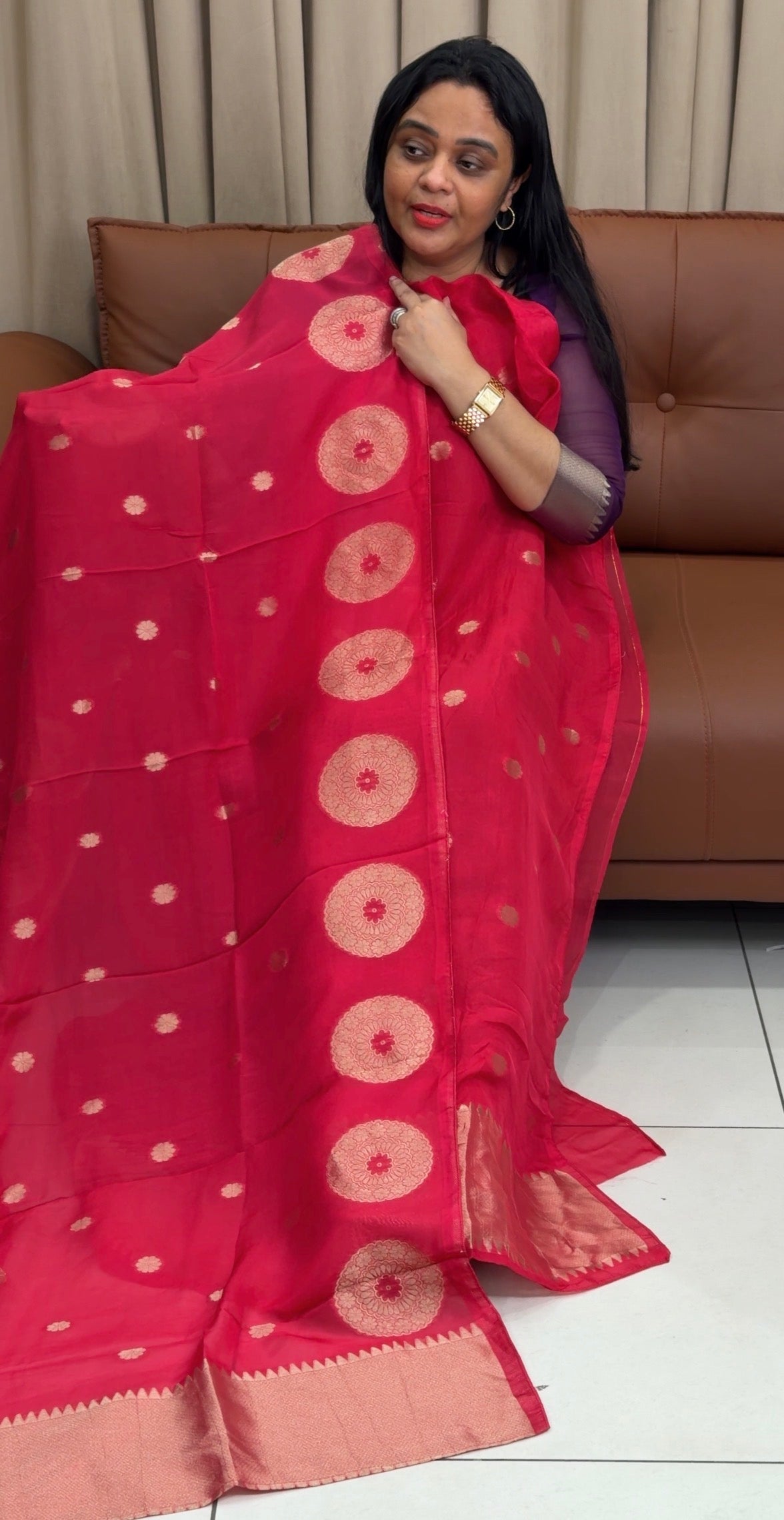 OGANZA BANARASI UNSTITCHED SALWAR SUITS - IHA 35738