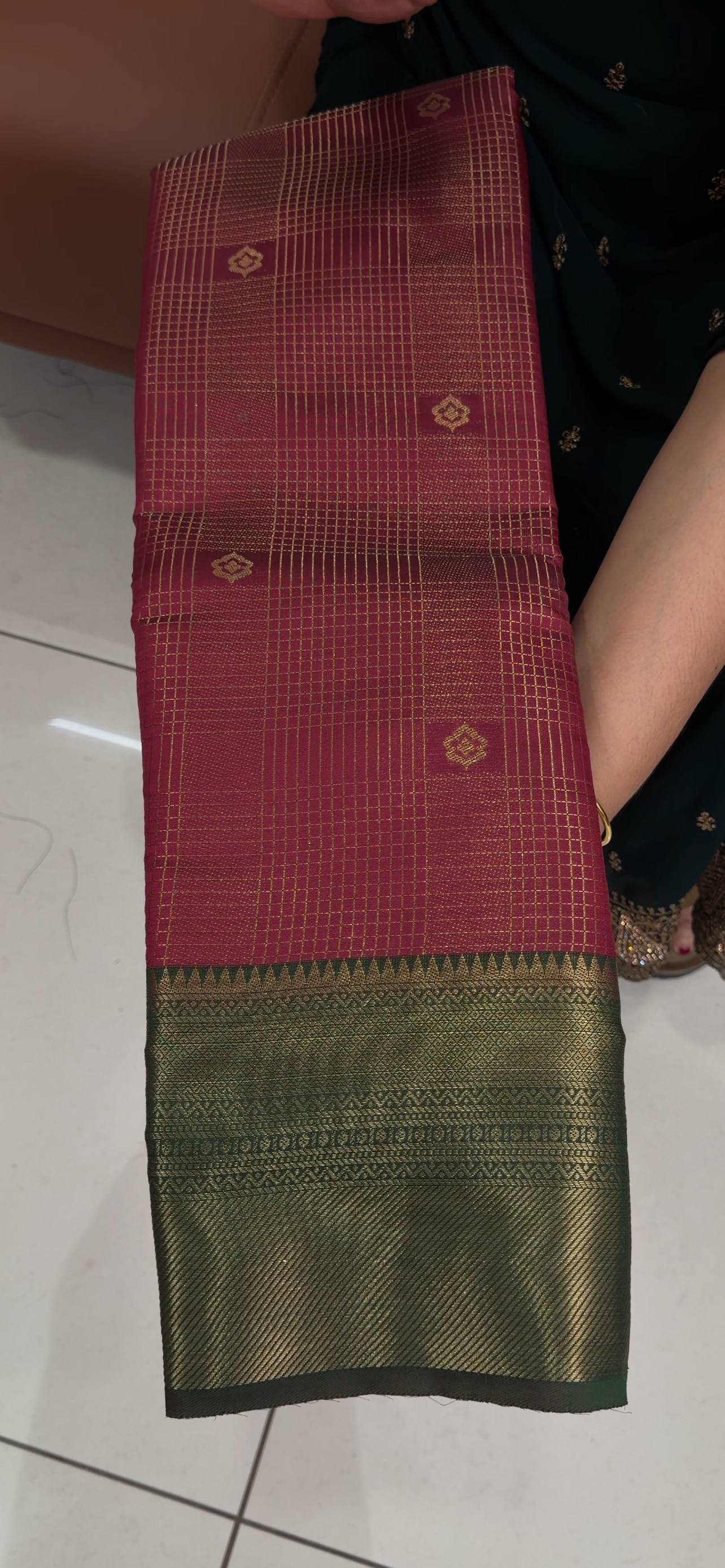 SEMI BROCADE SAREES - IHA 33605