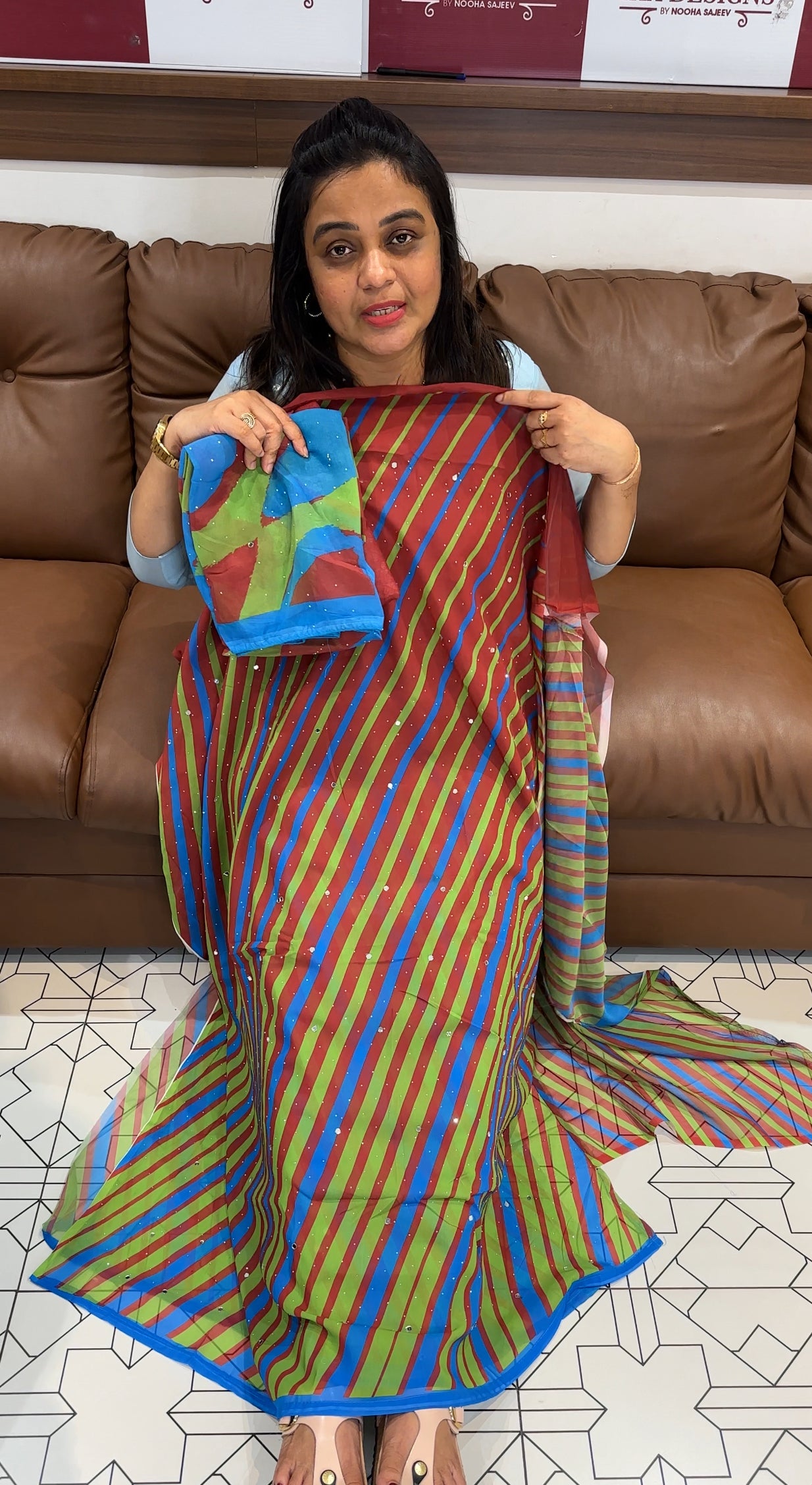 GEORGETTE UNSTITCHED SALWAR SUITS - IHA 27742