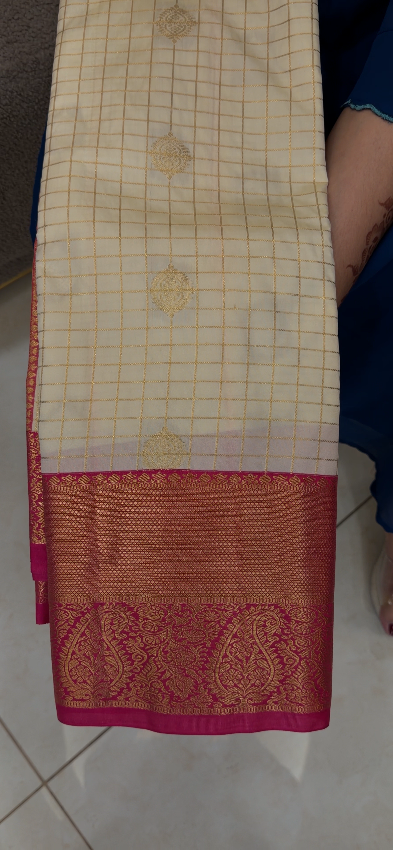 SEMI KANCHIPURAM SAREES -  IHA 33084