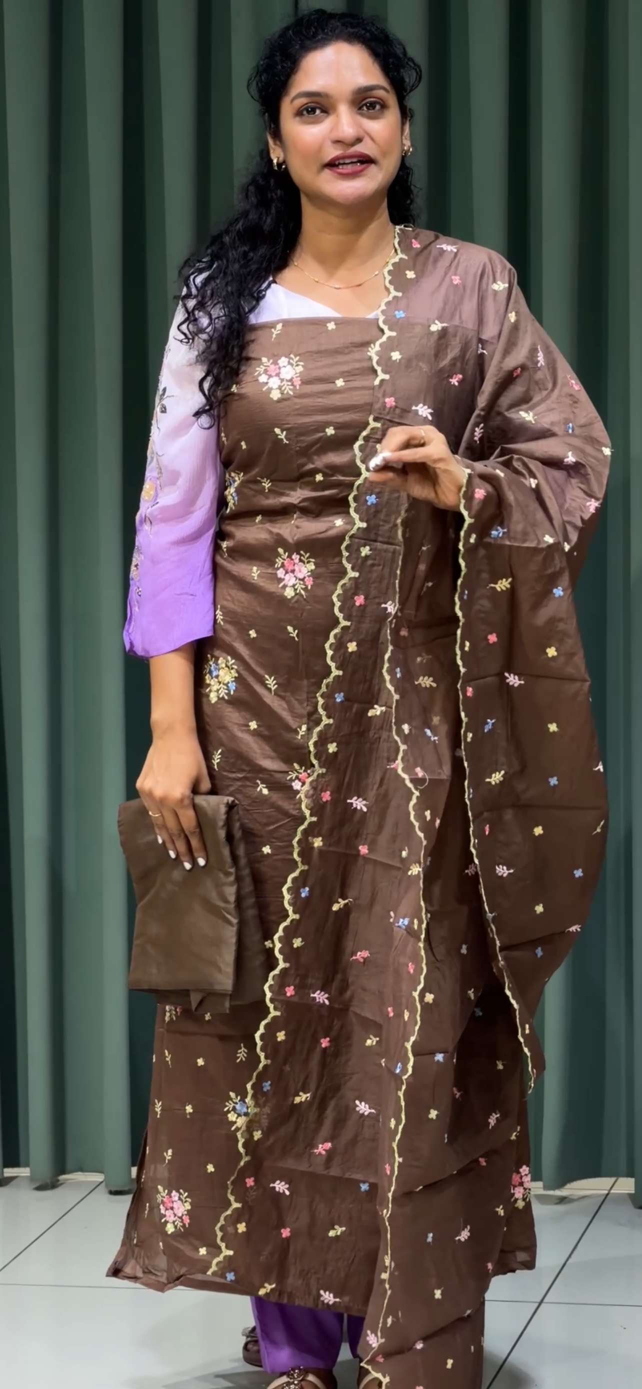 MUL CHANDERI UNSTITCHED SALWAR SUITS - IHA 33411