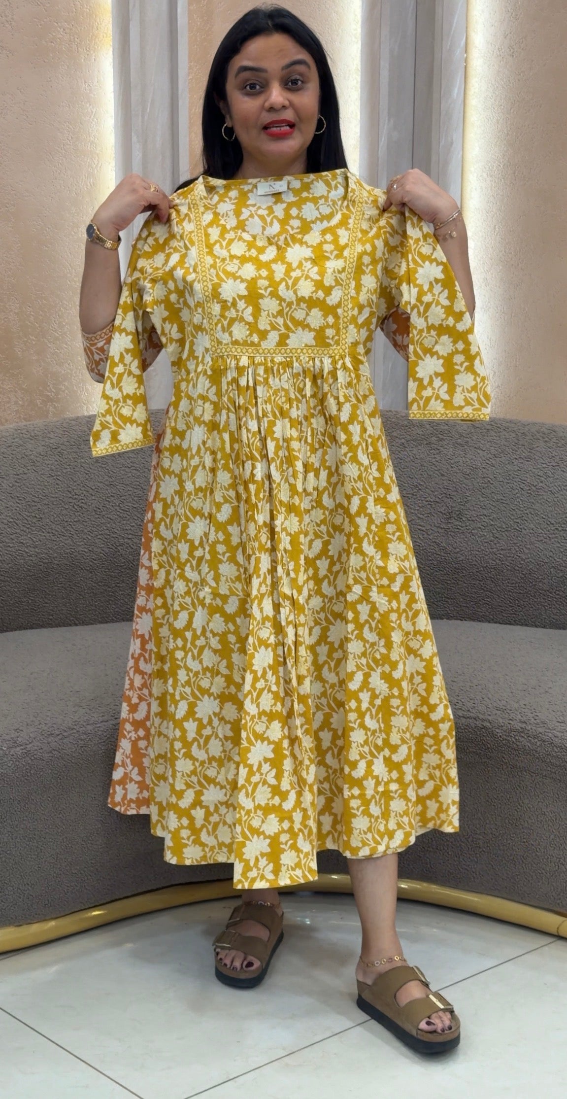 PRINTED ALINE TOPS - IHA 32841