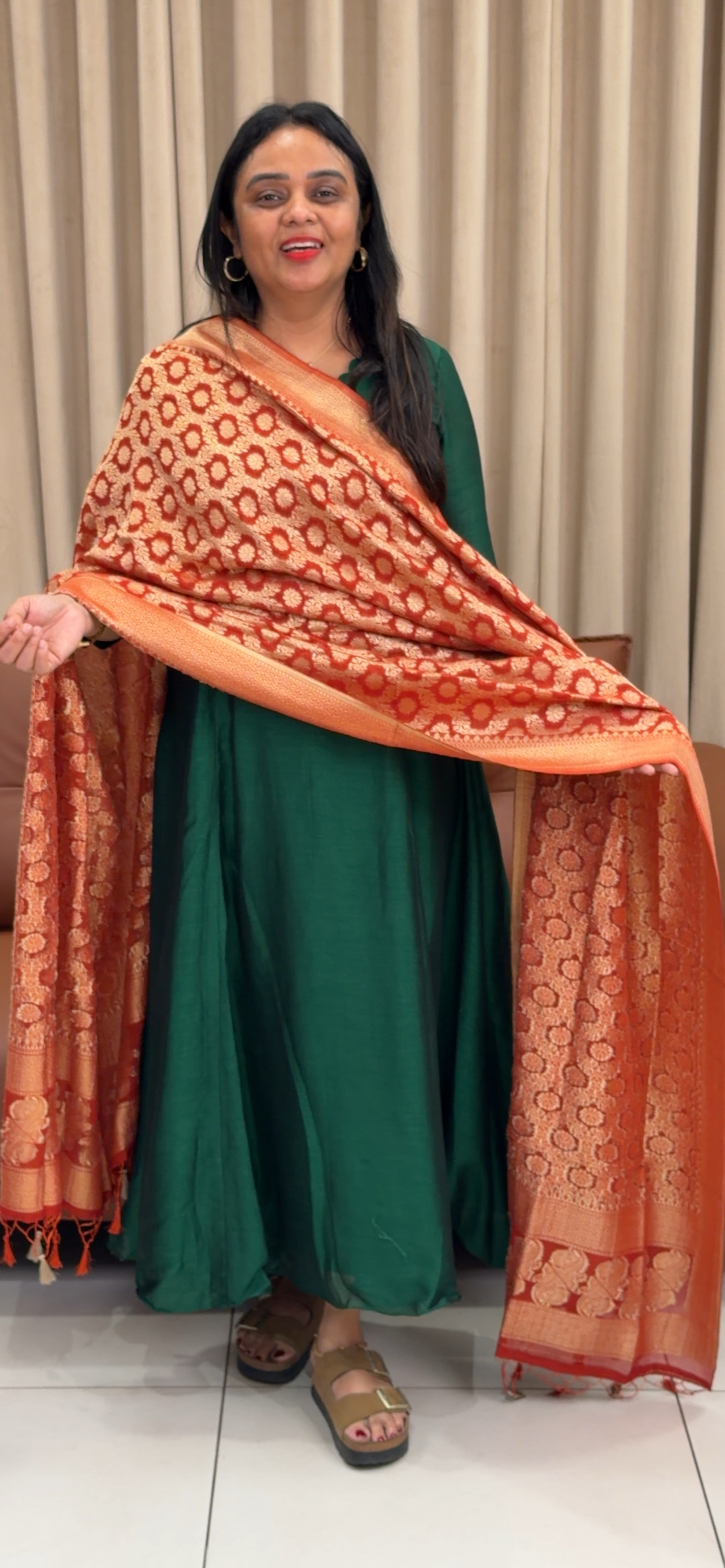 IHA'S IN-HOUSE TOP AND DUPATTA - IHA 33432