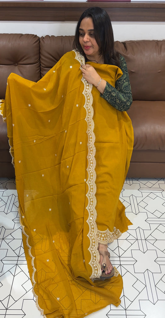 SEMI SILK UNSTITCHED SALWAR SUITS - IHA 27368