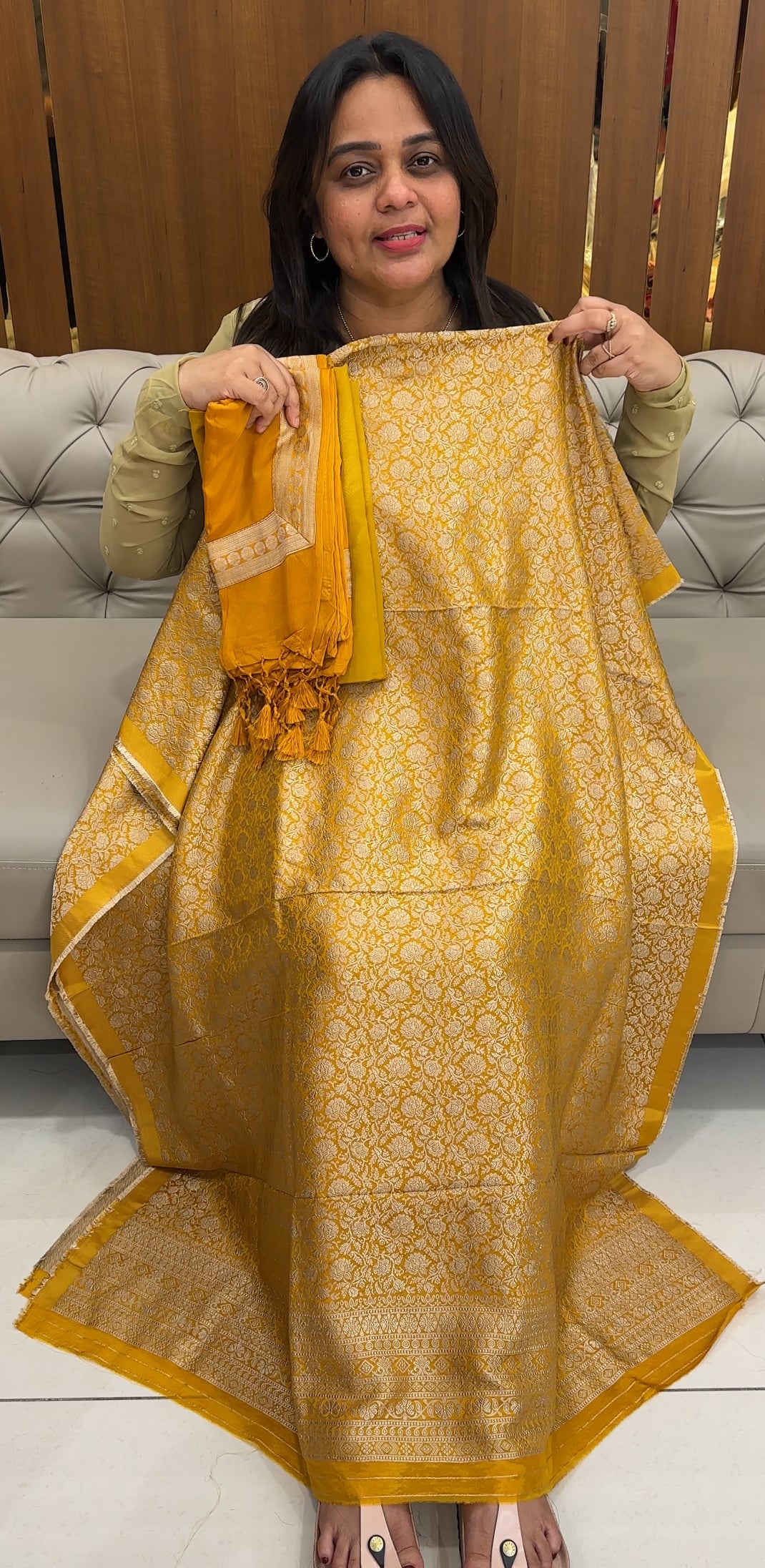 KATAN BANARASI SALWAR SUITS - IHA 27042