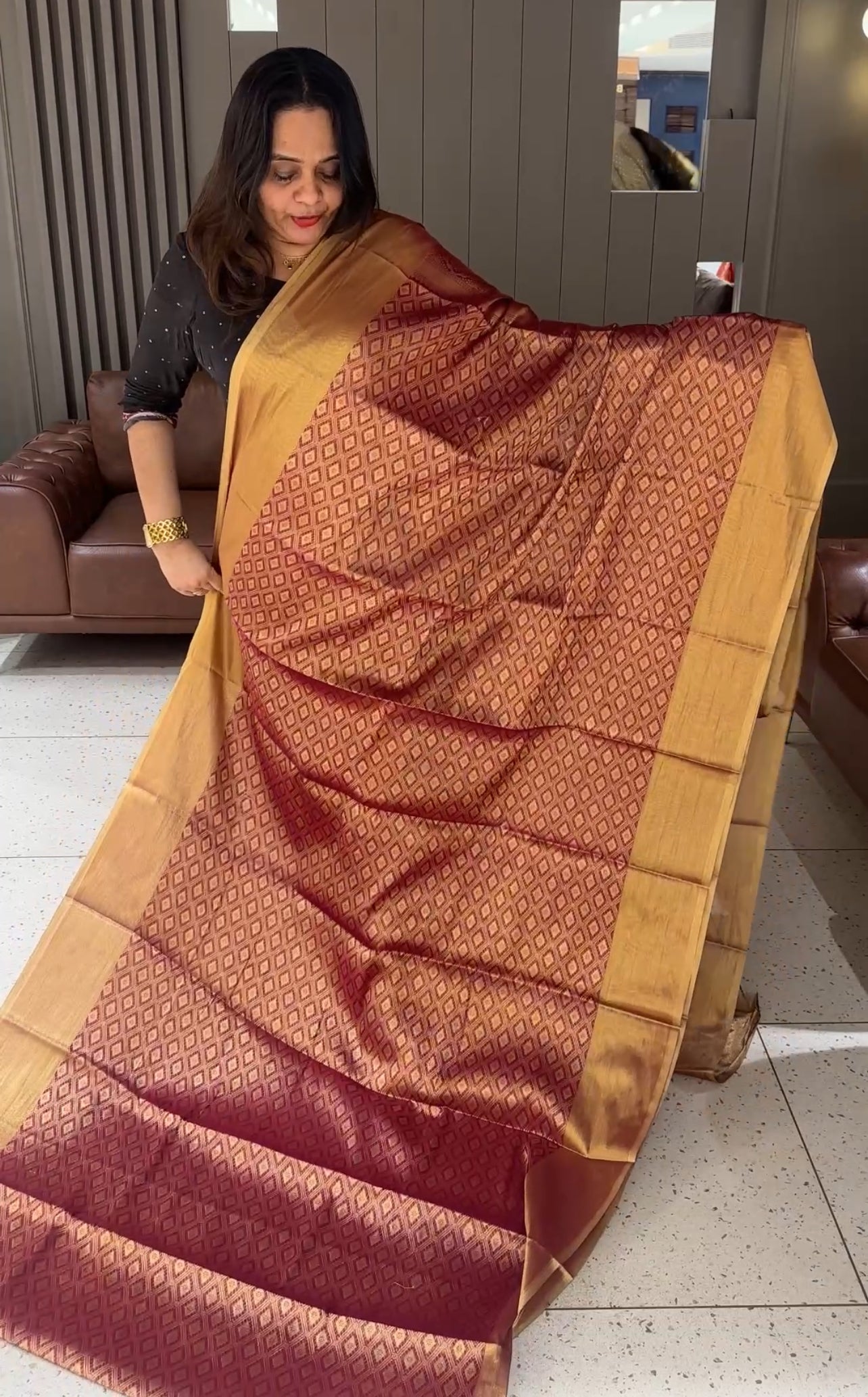 SEMI KATAN SAREES - IHA 19019