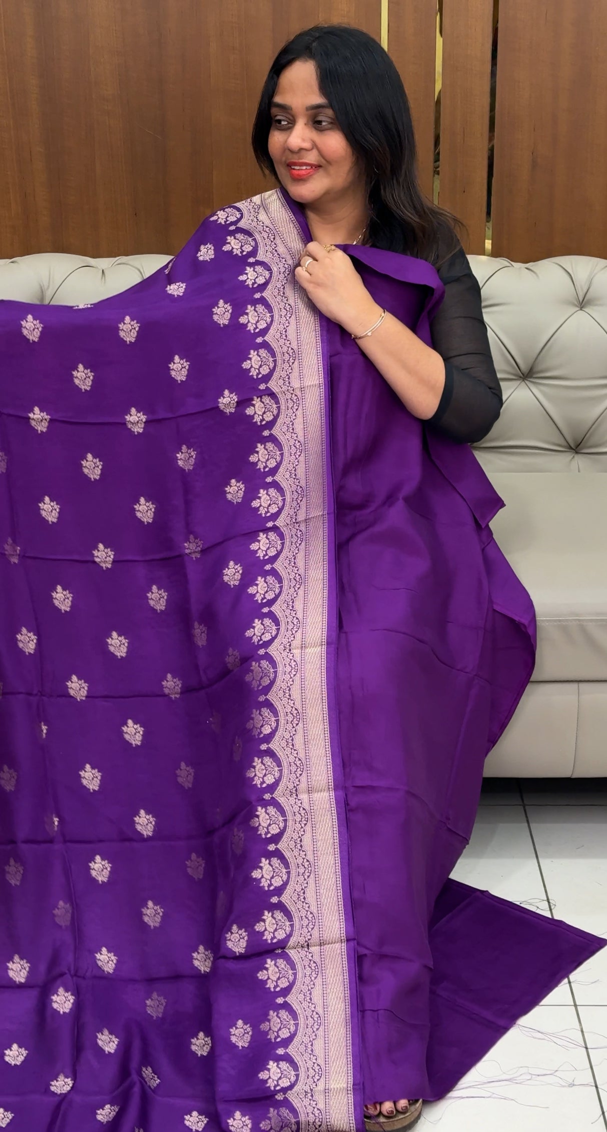 IHA'S IN-HOUSE SILK BANARASI UNSTITCHED SALWAR SUITS - IHA 30660