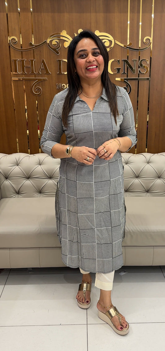 IHA'S IN-HOUSE SLITTED TOPS - IHA 25792