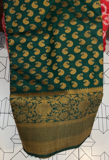 SEMI BANARASI SAREES - IHA 17647