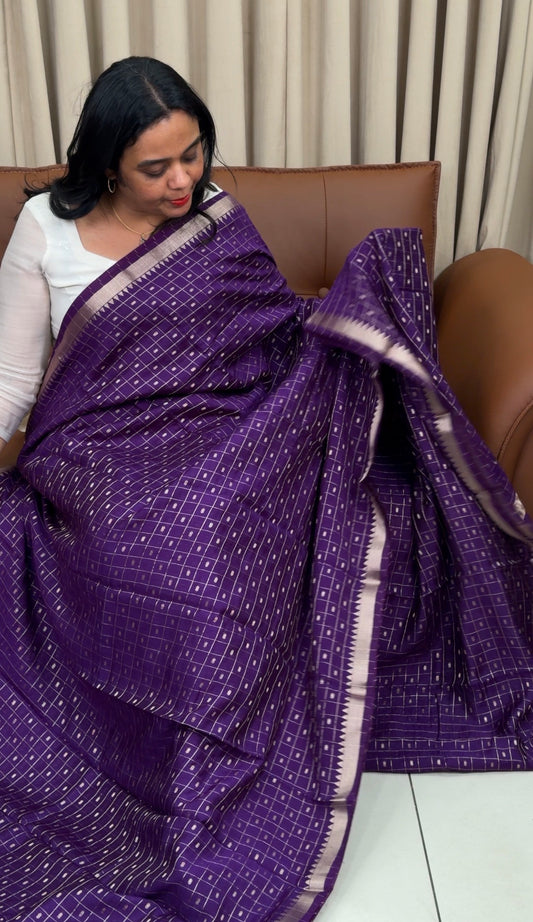 MUL CHANDERI SAREES - IHA 33349