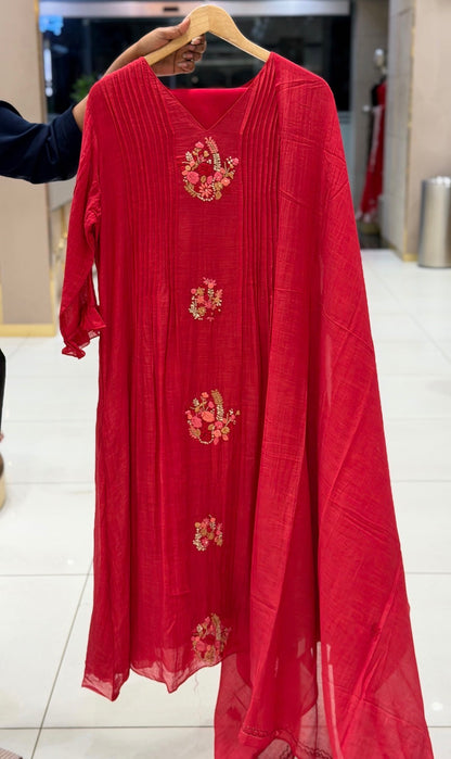 PARTY WEAR TOP,BOTTOM AND DUPATTA - IHA 35423