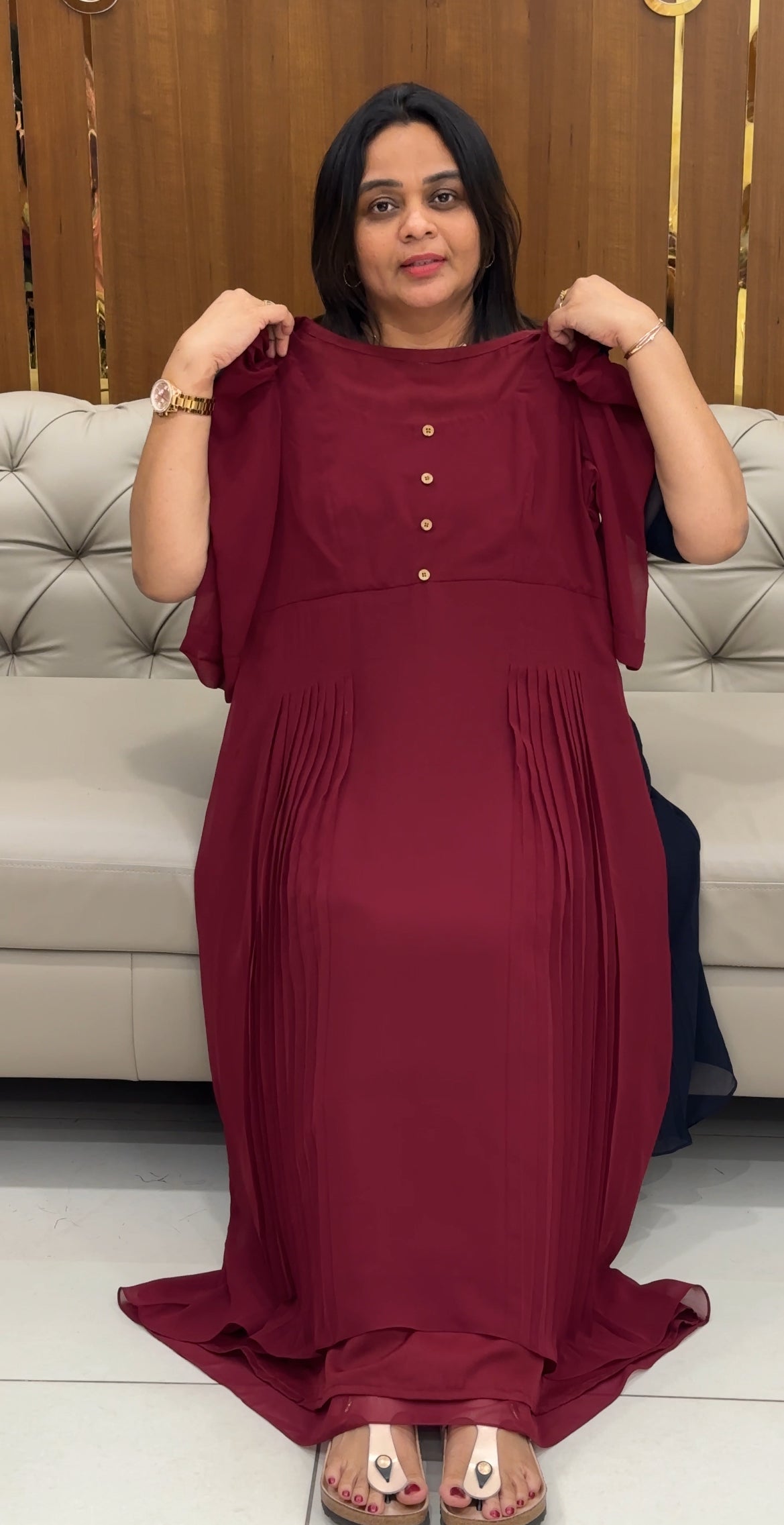 IHA'S IN-HOUSE GEORGETTE FROCKS - IHA 28504