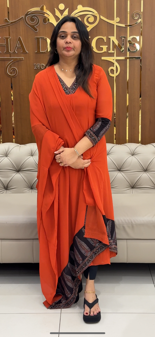 IHA'S IN-HOUSE GEORGETTE SLITTED TOPS - IHA 28664