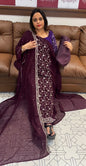 PARTY WEAR UNSTITCHED SALWAR SUITS - IHA 18287