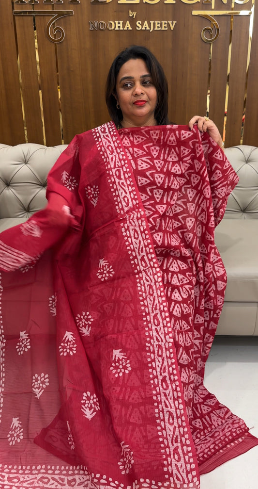 BATIK PRINTED UNSTITCHED SALWAR SUITS - IHA 25629