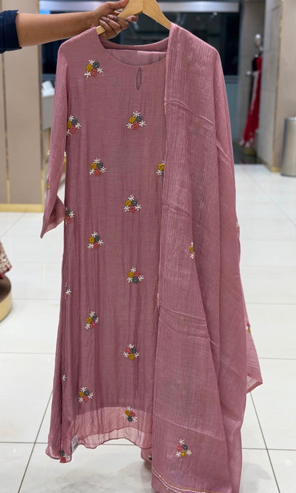 PARTY WEAR TOP,BOTTOM AND DUPATTA - IHA 35423