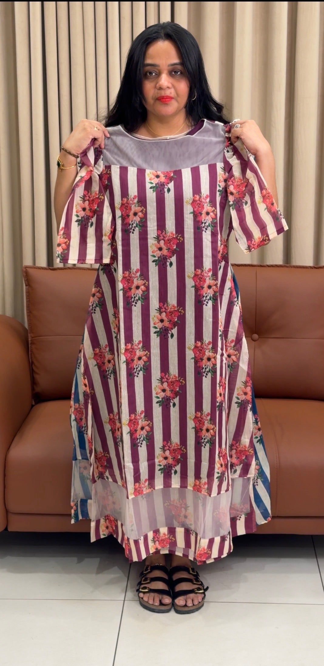 IHA'S IN-HOUSE PRINTED FROCKS - IHA 35206